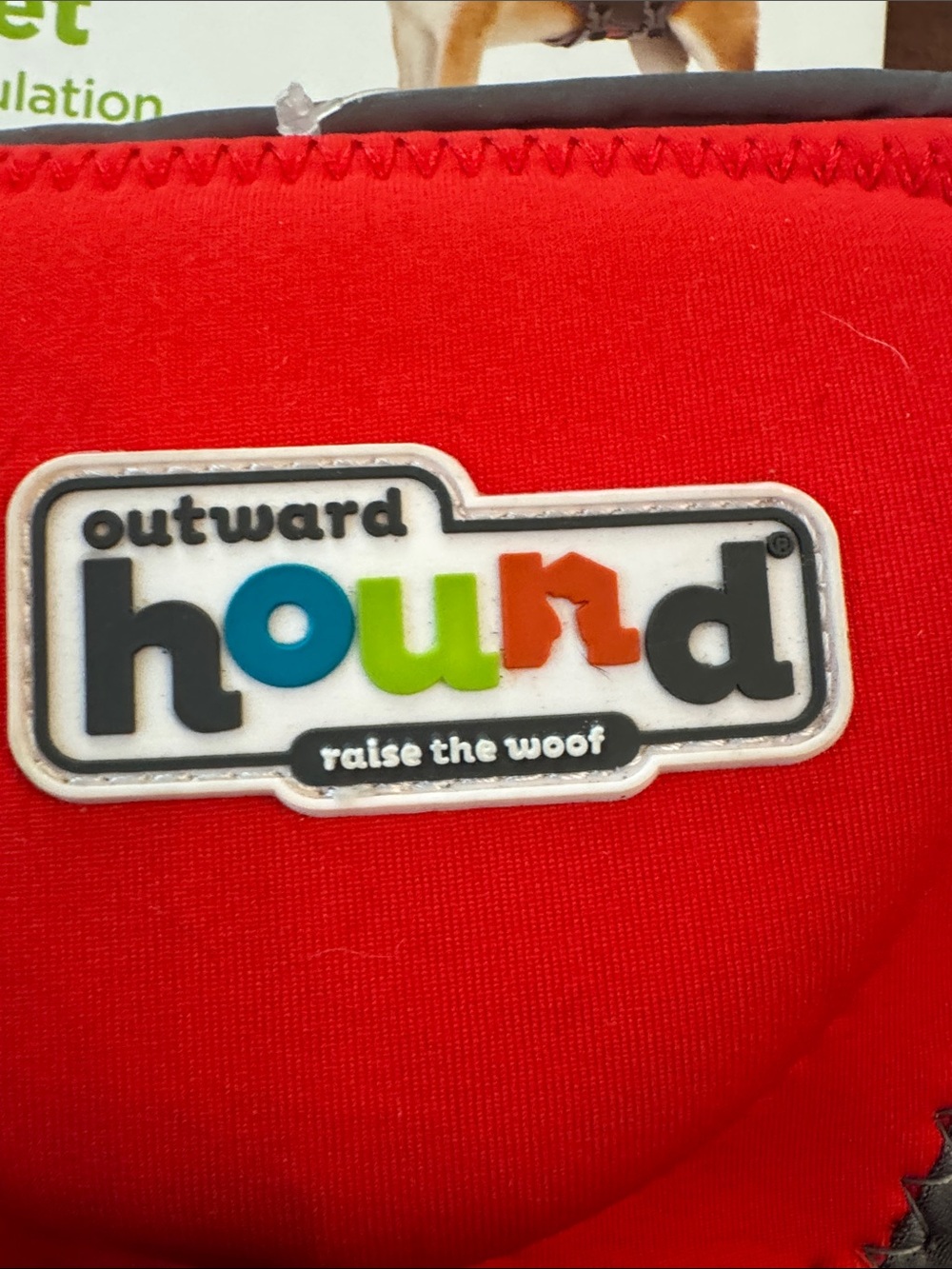 Outward Hound Red and Gray Dawson Swim Life Jacket Vest - Picture 5 of 5